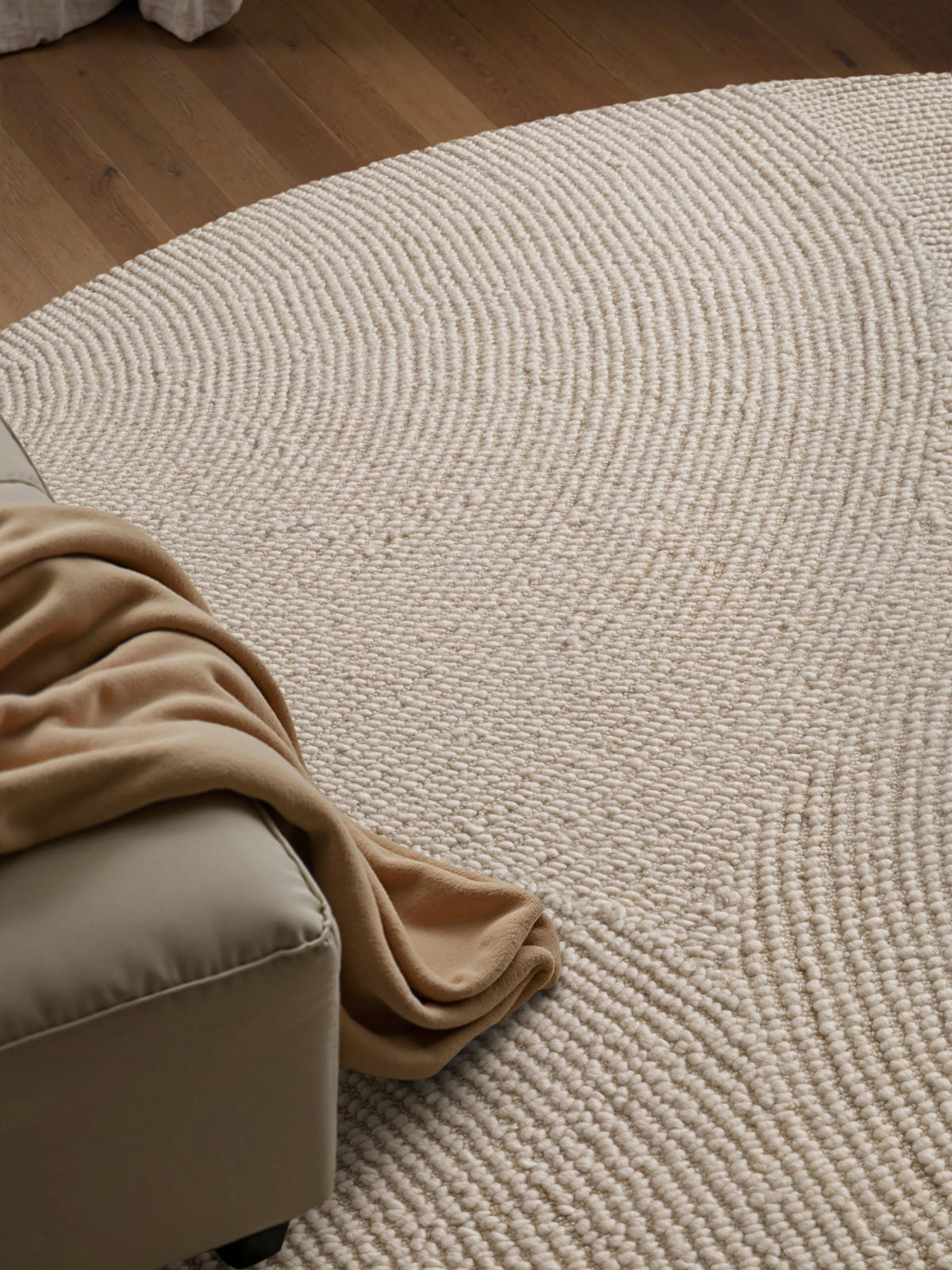 WOLLTEPPICH 120 cm Eleni Creme  - Creme, Basics, Textil (120cm) - Hanse Home