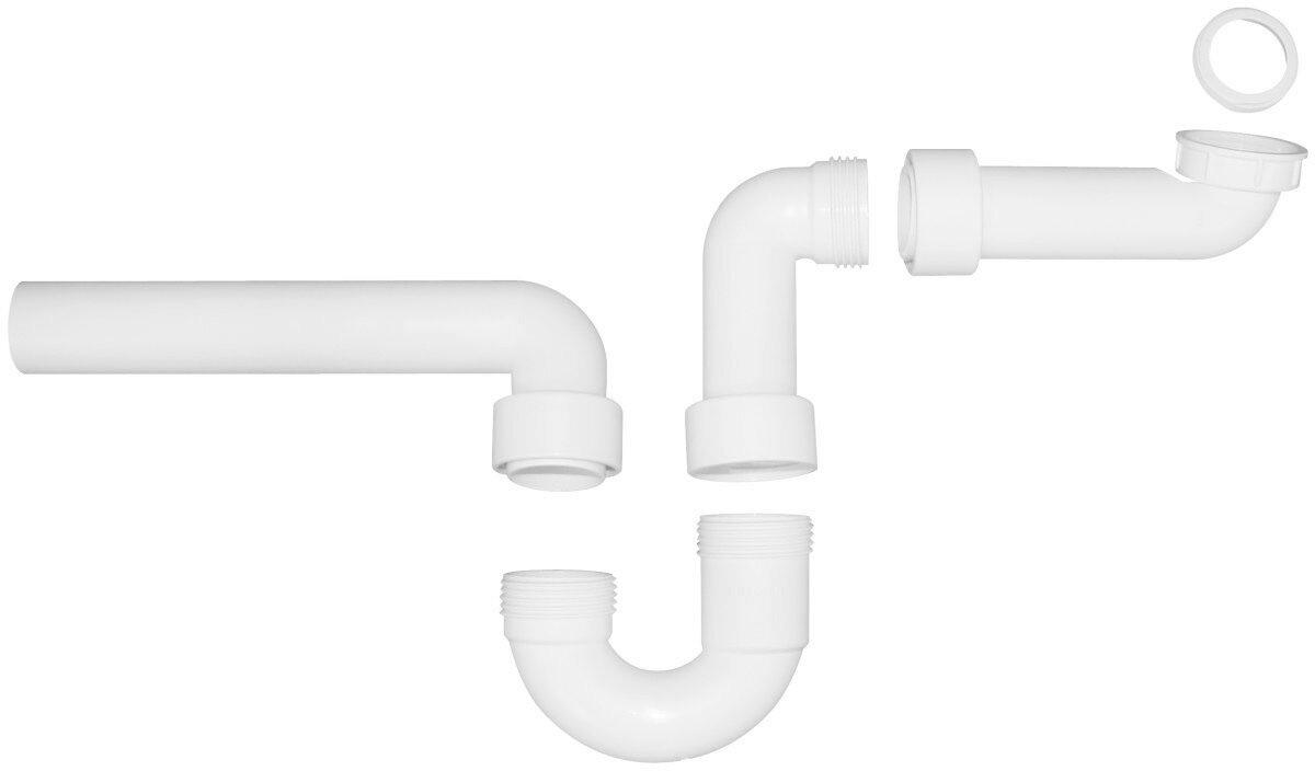 SIPHON 17/8,3/33 cm  - Weiß, Basics, Kunststoff (17/8,3/33cm) - MID.YOU