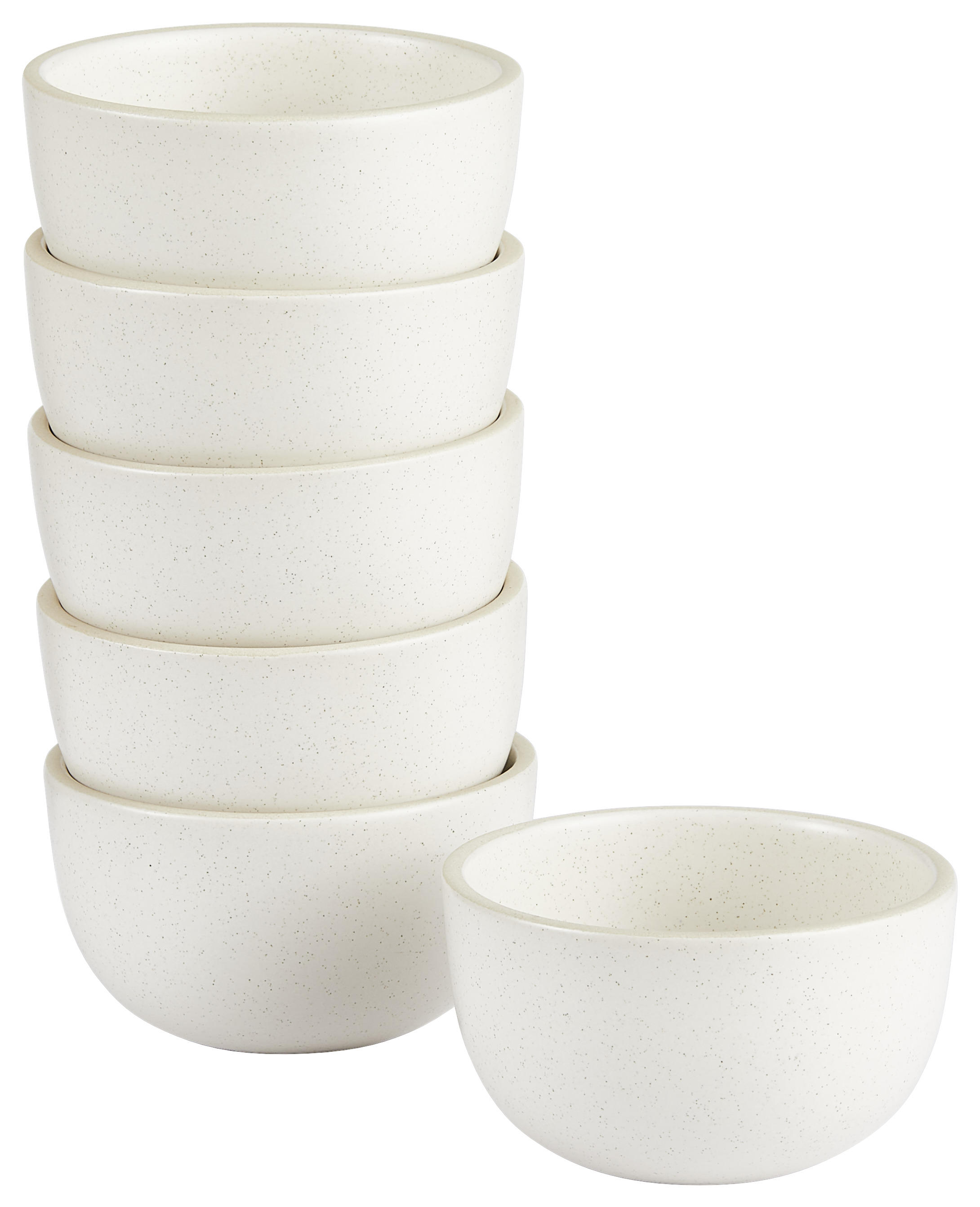 SCHÜSSELSET Keramik Steinzeug 6-teilig  - Creme, Basics, Keramik (8,5/8,5/5cm)