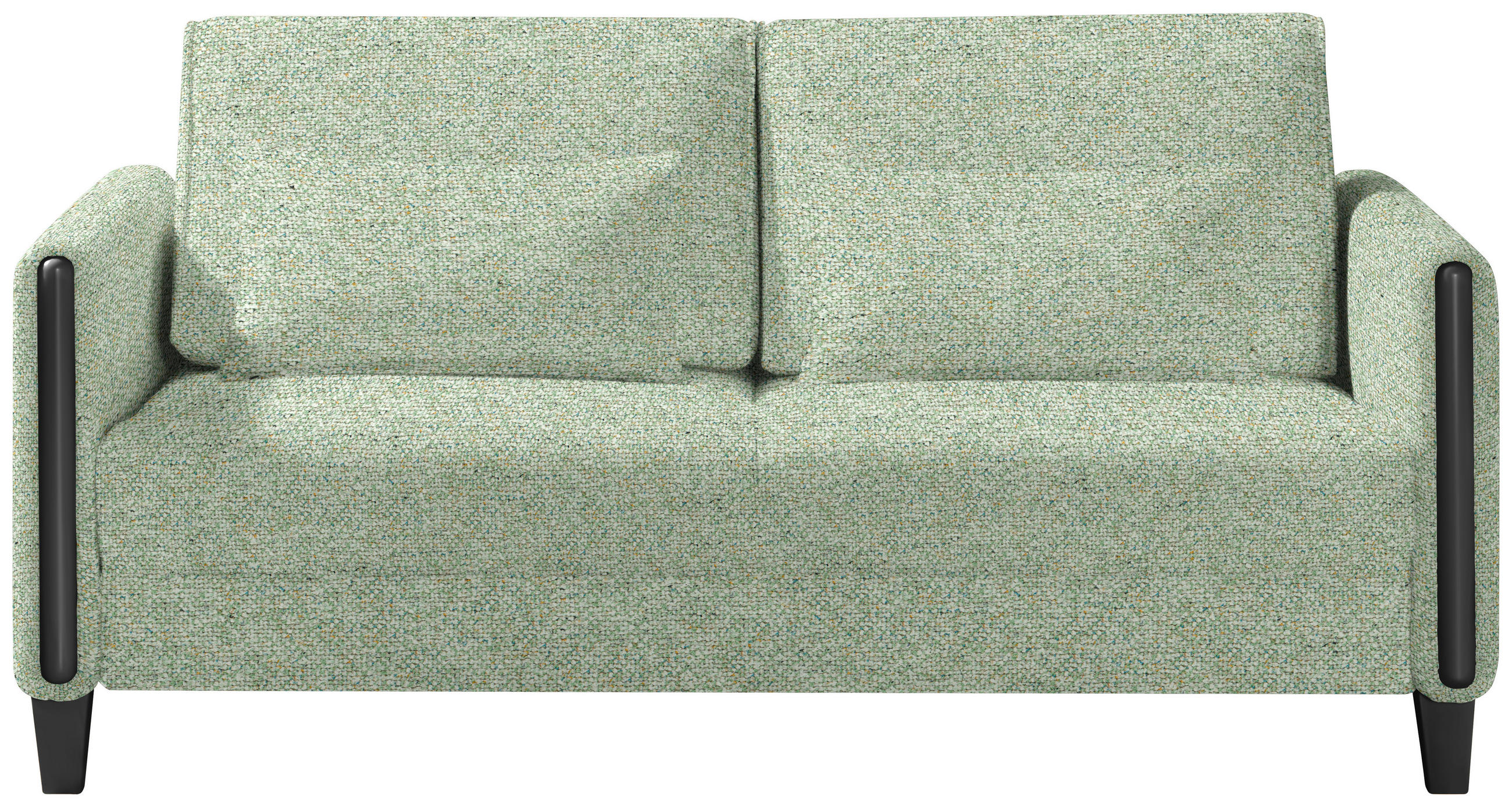 SCHLAFSOFA in Holz, Textil Schwarz, Hellgrün  - Schwarz/Hellgrün, Design, Holz/Textil (174/88/104cm) - Niels Andersson