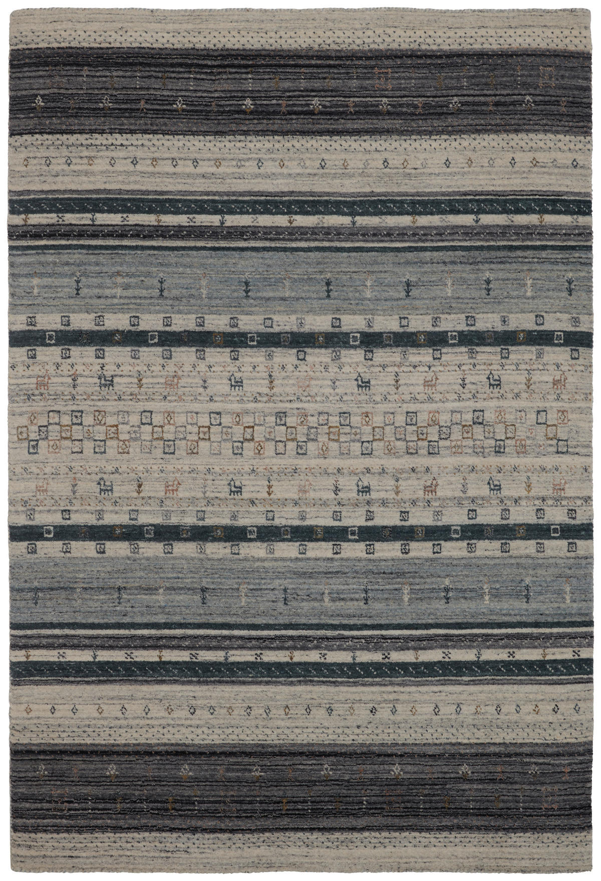 COVOR ORIENTAL  Fatamorgana  - argintiu, Konventionell, textil (200/300cm) - Cazaris