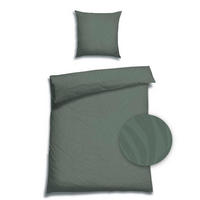 BETTWÄSCHE Flanell 155/220 cm  - Dunkelgrün, Basics, Textil (155/220cm) - Florella