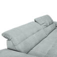 ECKSOFA in Mikrofaser Platinfarben  - Platinfarben/Chromfarben, Design, Textil/Metall (265/180cm) - Carryhome