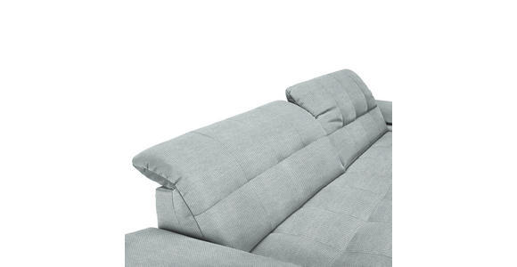 ECKSOFA in Mikrofaser Platinfarben  - Platinfarben/Chromfarben, Design, Textil/Metall (265/180cm) - Carryhome