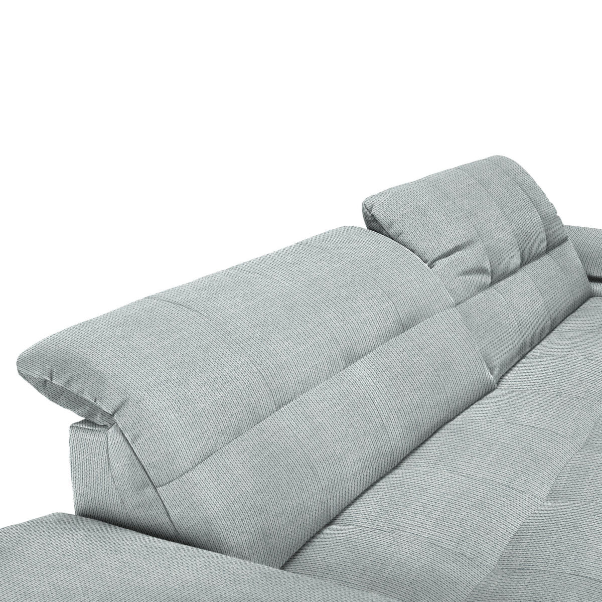ECKSOFA in Mikrofaser Platinfarben  - Platinfarben/Chromfarben, Design, Textil/Metall (265/180cm) - Carryhome