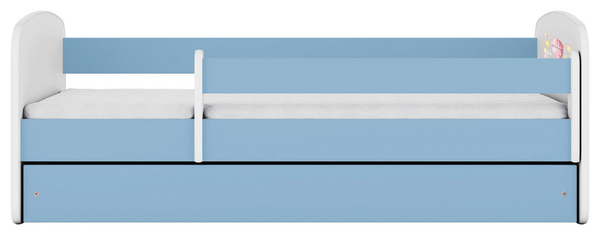 KINDER-/JUNIORBETT - Blau/Birkefarben, MODERN, Holz/Holzwerkstoff (80/160cm) - MID.YOU