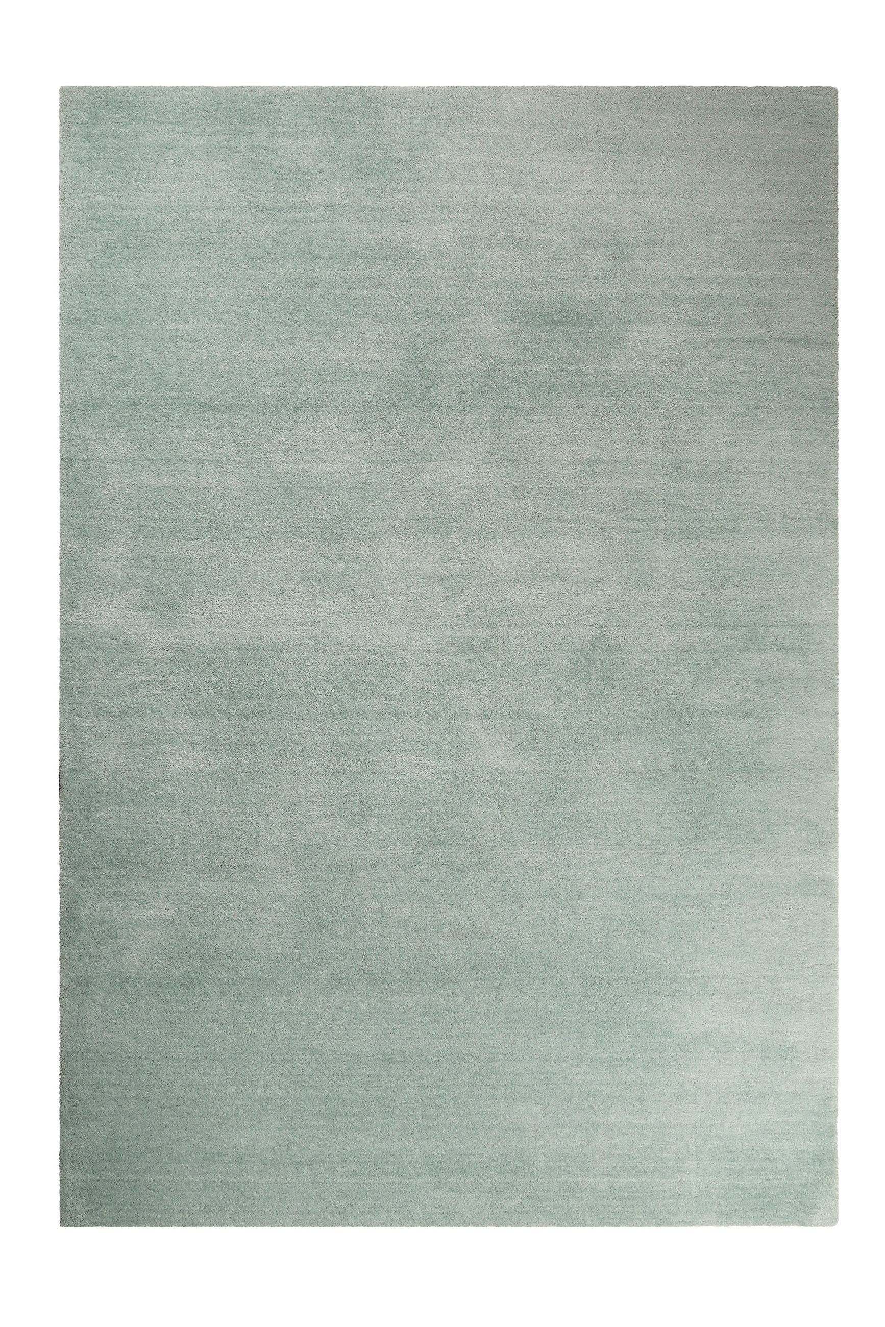 Hochflor Teppich Hellgrün Loft Baumwolle 70x140 cm