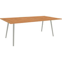 GARTENTISCH 220/100/75 cm  - Graphitfarben/Teakfarben, MODERN, Holz/Metall (220/100/75cm) - Stern