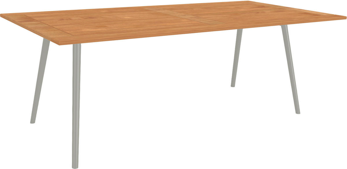 GARTENTISCH 220/100/75 cm  - Graphitfarben/Teakfarben, MODERN, Holz/Metall (220/100/75cm) - Stern