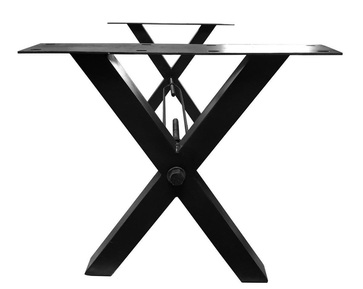 ESSTISCH 240/100/76,5 cm Echtholz  Holz, Metall rechteckig Multicolor, Schwarz  - Multicolor/Schwarz, MODERN, Holz/Metall (240/100/76,5cm) - MID.YOU