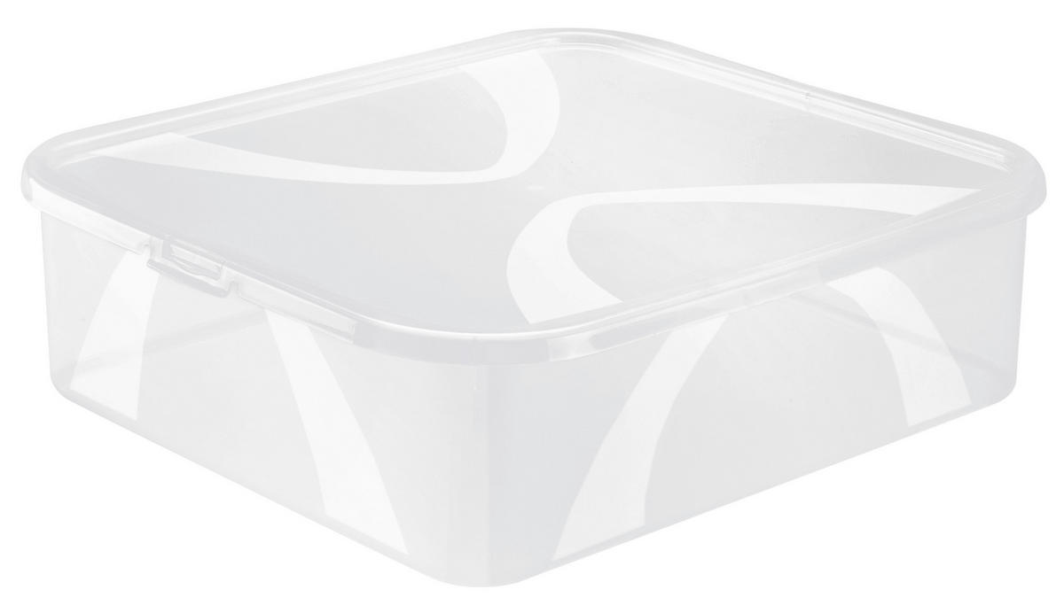 DOBOZ TETŐVEL 42/35,1/11,2 cm  - natúr színű, Konventionell, műanyag (42/35,1/11,2cm) - Rotho