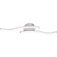 LED-DECKENLEUCHTE 55,5/12/7 cm   - Silberfarben, Basics, Kunststoff/Metall (55,5/12/7cm) - Novel