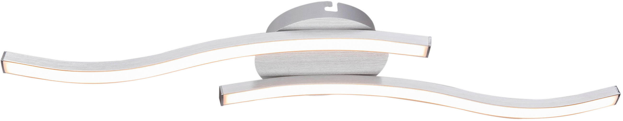 LED SVJETILJKA STROPNA  - srebrne boje, Basics, metal/plastika (55,5/12/7cm) - Novel