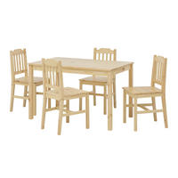 TISCHGRUPPE Naturfarben  - Naturfarben, Natur, Holz (118/75/73cm) - Livetastic