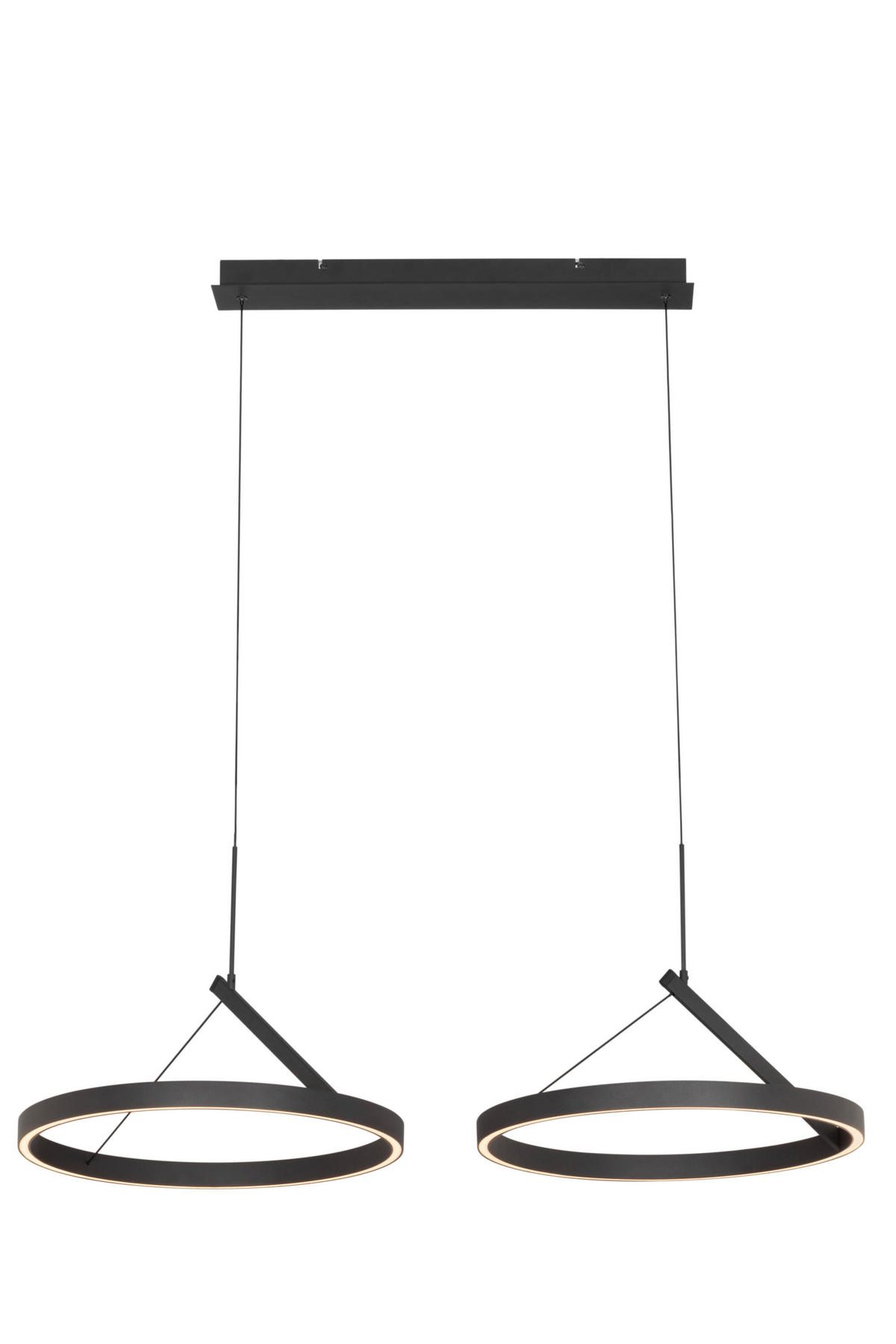 LED-HÄNGELEUCHTE Aero 98/45/150 cm   - Schwarz, Design, Metall (98/45/150cm) - Dieter Knoll