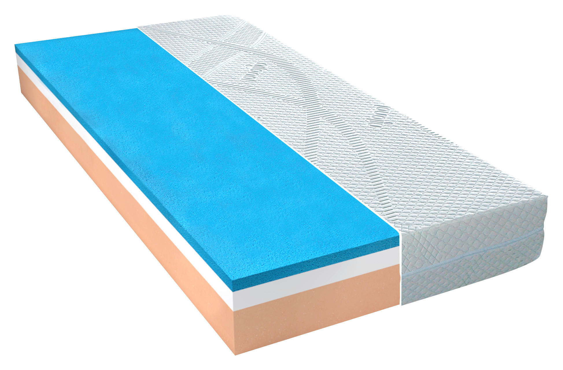 MATRACE Z VISCO PĚNY, 180/200 cm - Basics, textil (180/200cm) - Novel