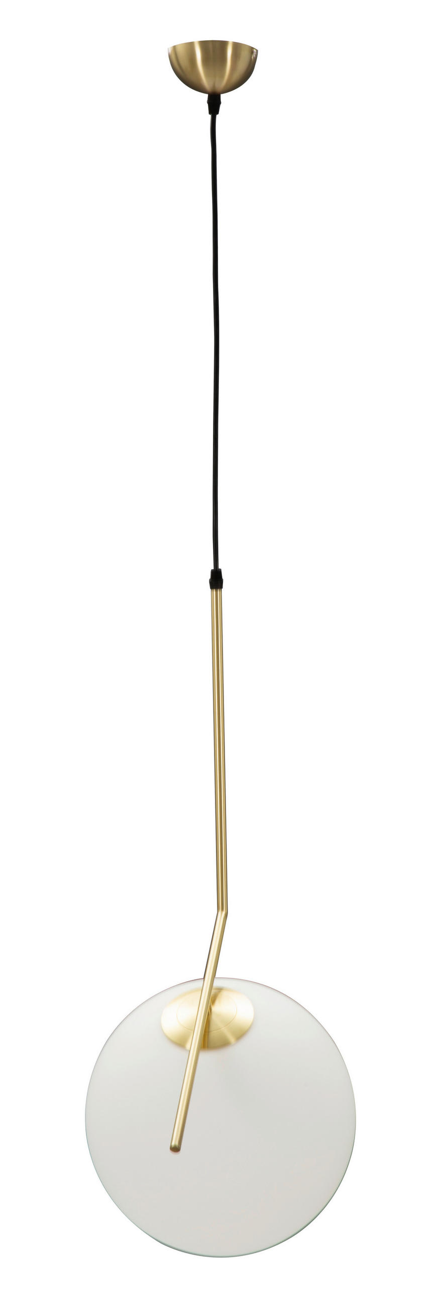 WANDLEUCHTE 50/30/100 cm  - Goldfarben/Weiß, Trend, Glas/Metall (50/30/100cm) - Mauro Ferretti