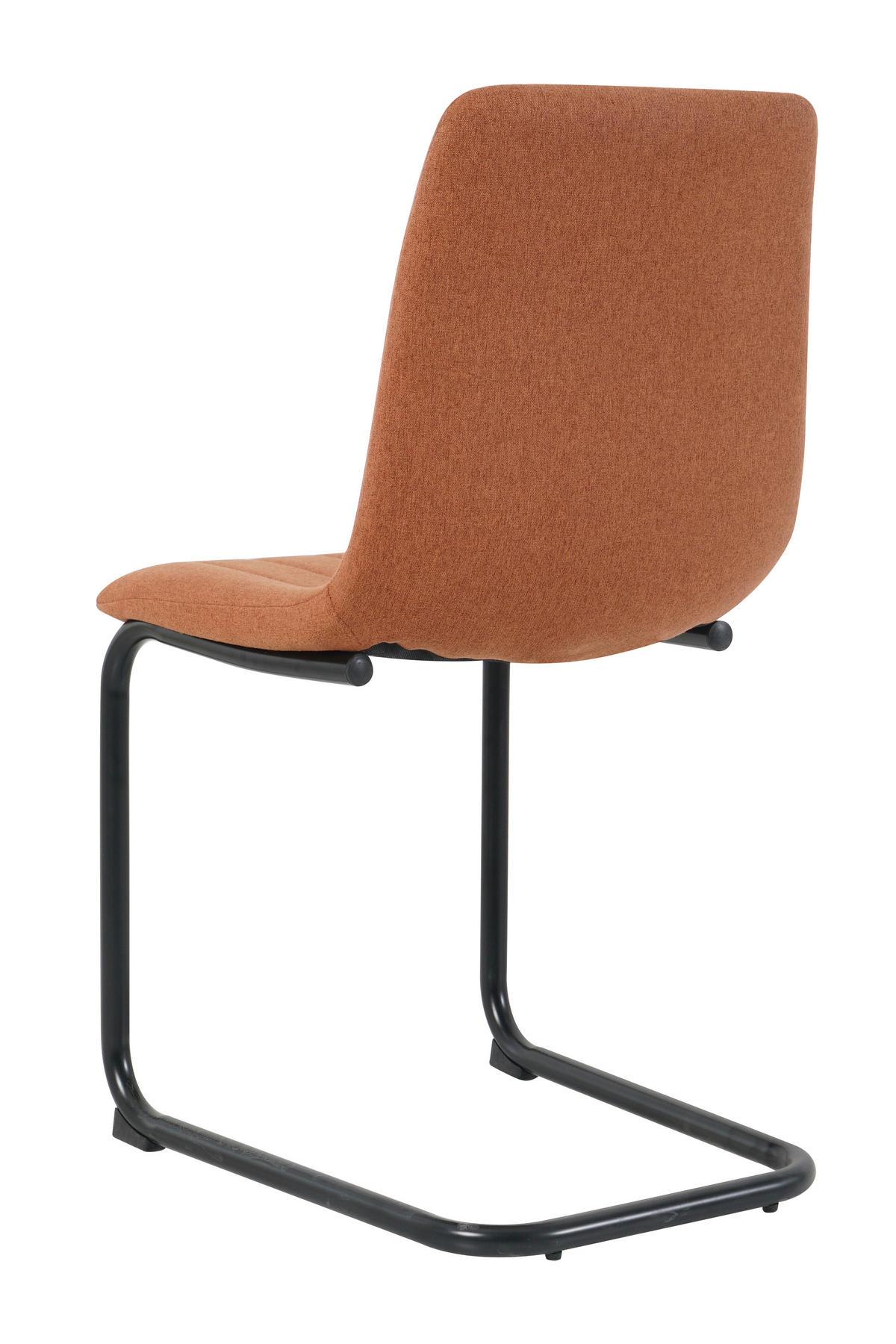STUHL-SET 2 Stück  in Struktur  - Schwarz/Braun, Design, Textil/Metall (43/87/53cm) - Livetastic