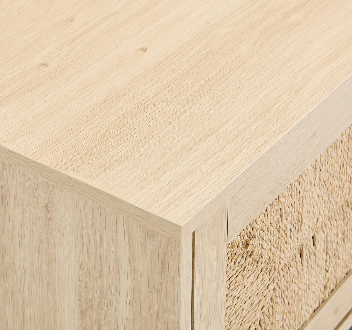 TV-BÄNK  i 160/45/39 cm  - svart/naturfärgad, Natur, metall/papper (160/45/39cm) - MID.YOU