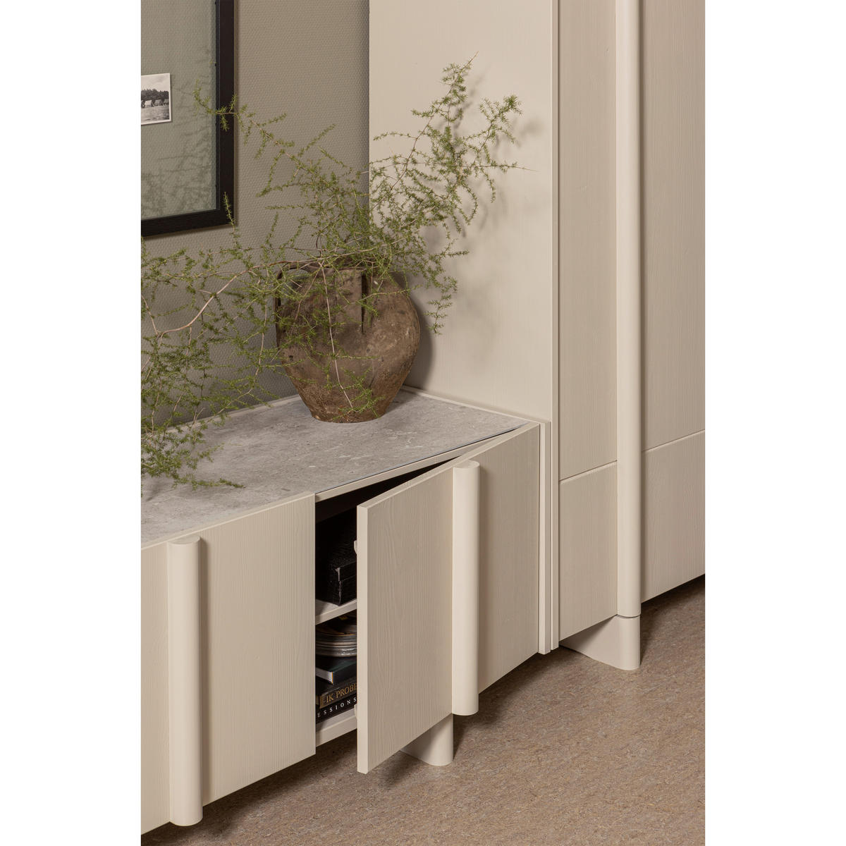 GARDEROBENSCHRANK Basu  in 101/210/46 cm  - Grauweiß, Design, Holz (101/210/46cm) - Livetastic