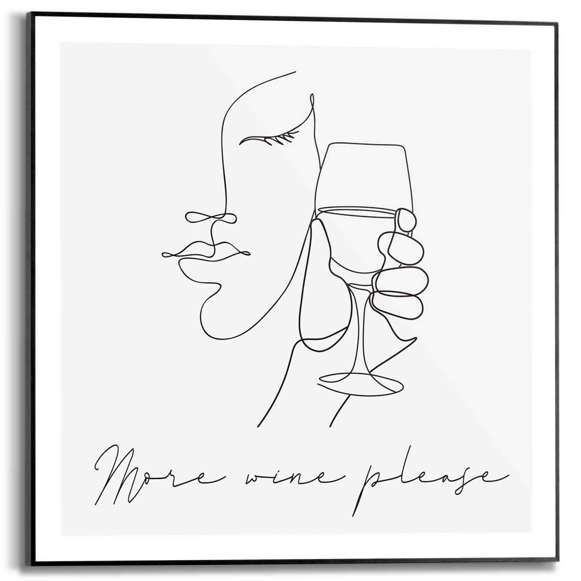 BILD 50/50 cm  - Schwarz, Trend, Holzwerkstoff (50/50cm) - Reinders!