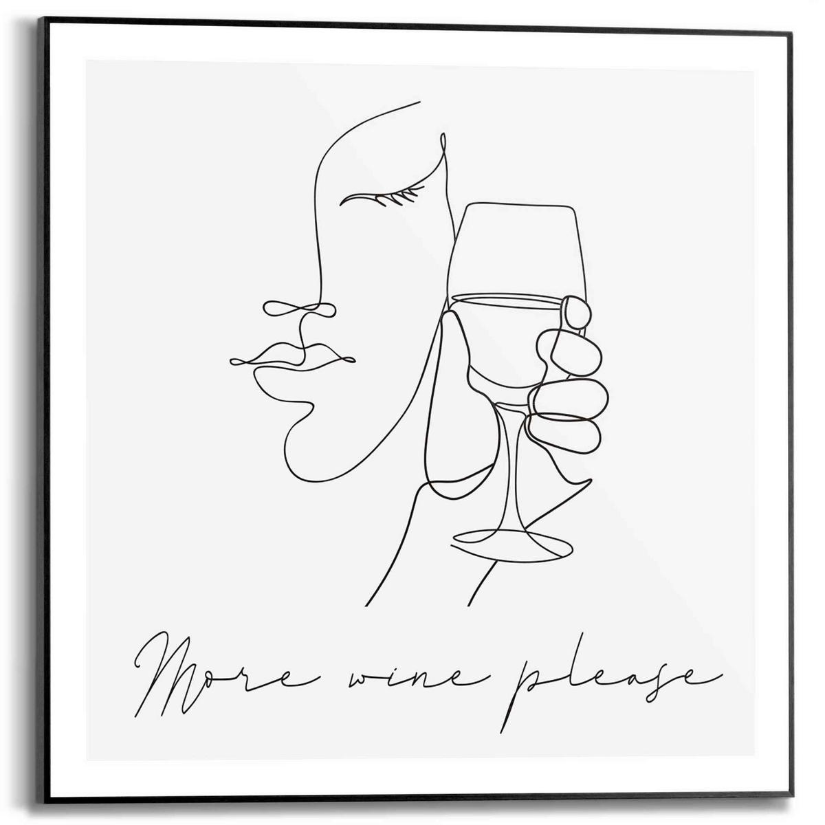 BILD 50/50 cm  - Schwarz, Trend, Holzwerkstoff (50/50cm) - Reinders!