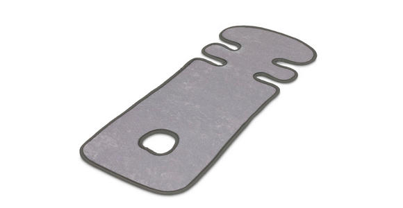 KINDERWAGENEINLAGE - Grau, Basics, Textil (34/82cm) - My Baby Lou