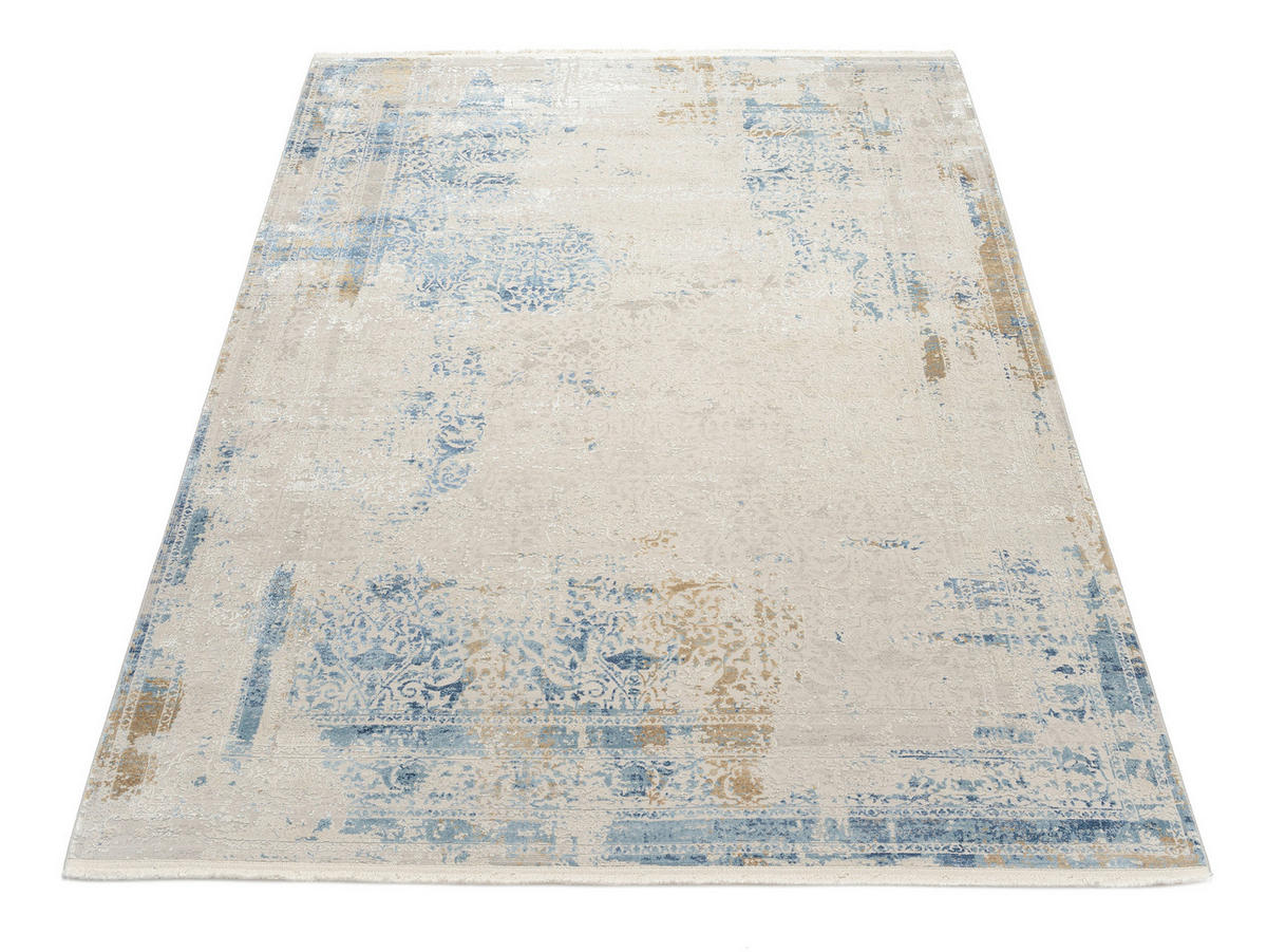 WEBTEPPICH 240/340 cm Opera Blau, Grau, Hellgrau, Hellblau, Dunkelblau, Dunkelgrau  - Blau/Dunkelgrau, Design, Textil (240/340cm) - Musterring