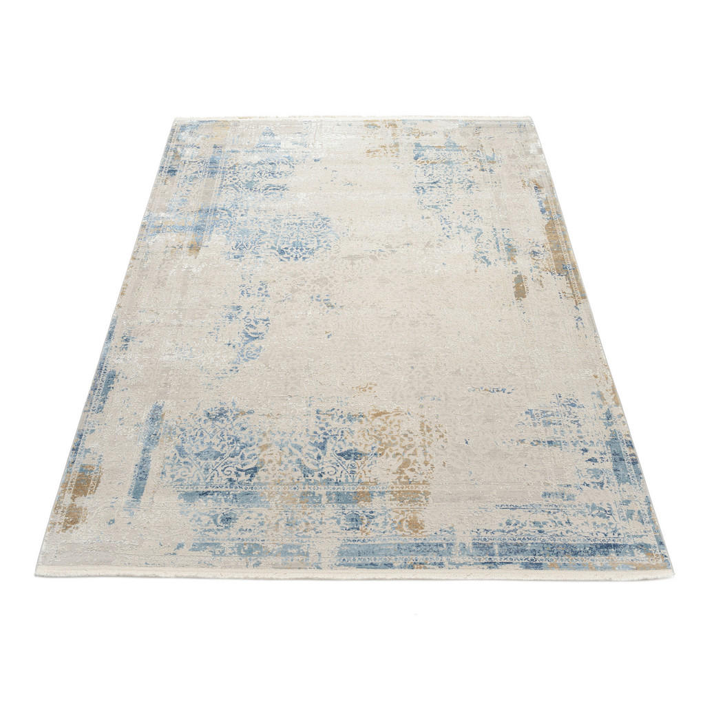 Thumbnail - Musterring Webteppich Opera, Blau, Grau, Hellgrau, Hellblau, Dunkelblau, Dunkelgrau, Textil, Abstraktes, rechteckig, 240...