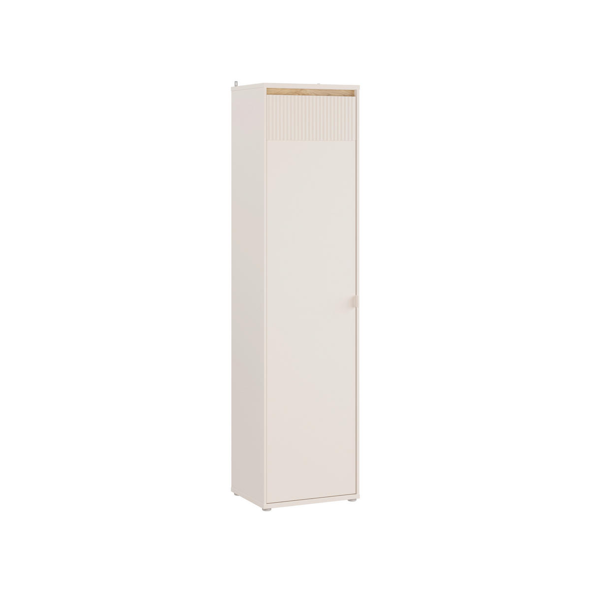 Dulap Cu Uși Rotative, 53,4/211,1/42 cm, culoare lemn stejar, nisipiu - culoare lemn stejar/nisipiu, Basics, metal/material pe bază de lemn (53,4/211,1/42cm) - Xora