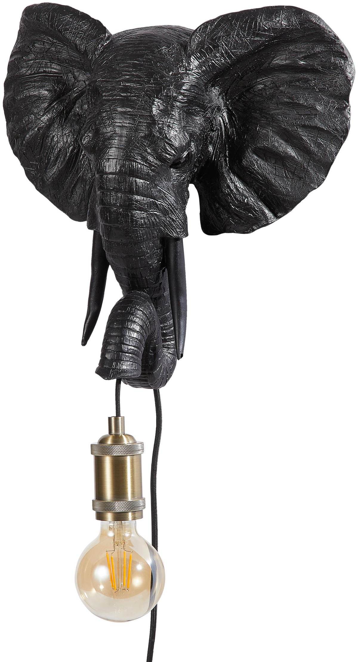 WANDLEUCHTE - Schwarz, Basics, Kunststoff (35/13/36cm)