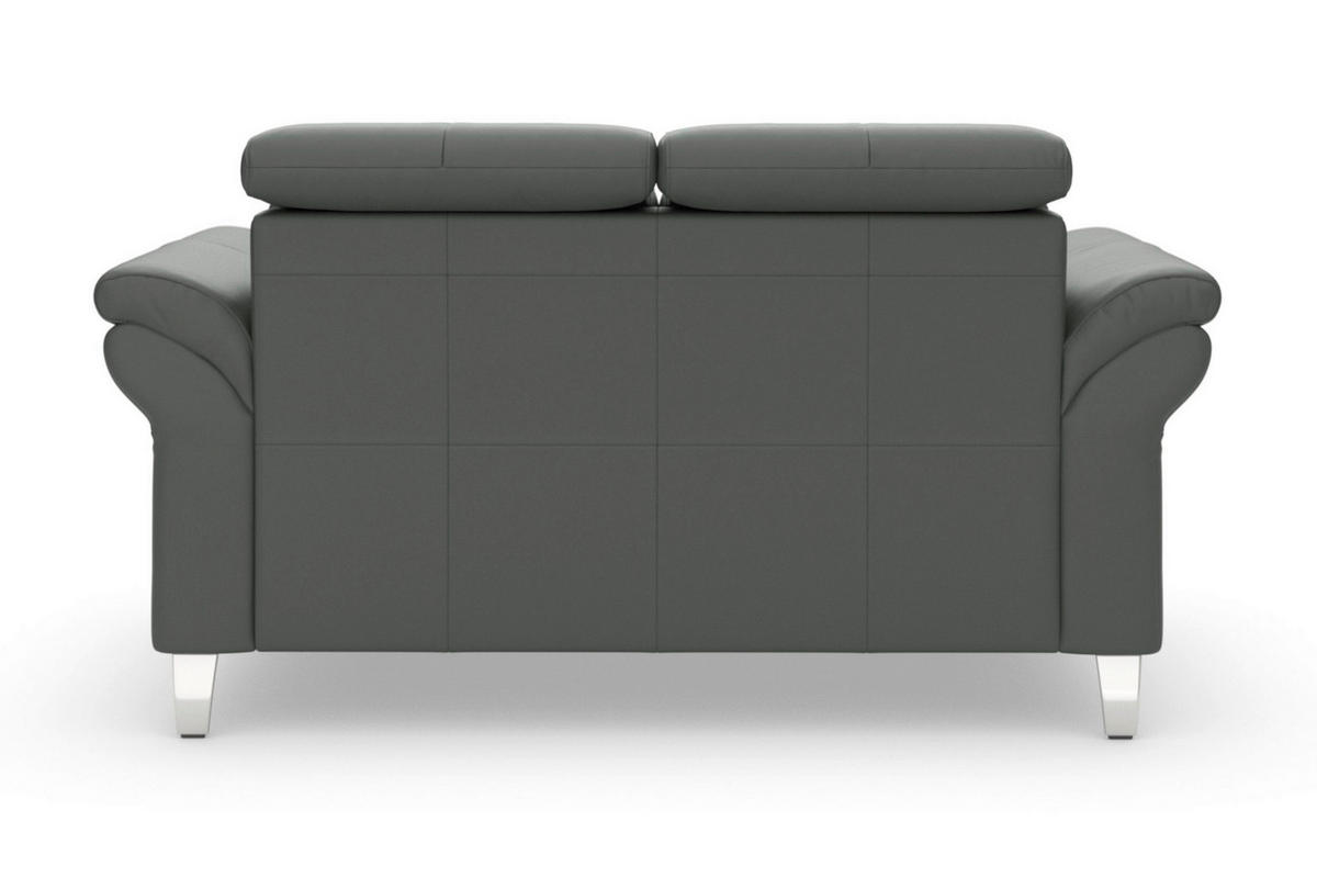2-SITZER-SOFA 156/84/93 cm ARNGAST E in Echtleder Anthrazit   - Chromfarben/Anthrazit, Basics, Leder/Metall (156/84/93cm) - Sit & More