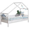 HAUSBETT Absturzsicherung, Rollrost 90/200 cm  - Naturfarben/Weiß, MODERN, Holz (90/200cm) - MID.YOU