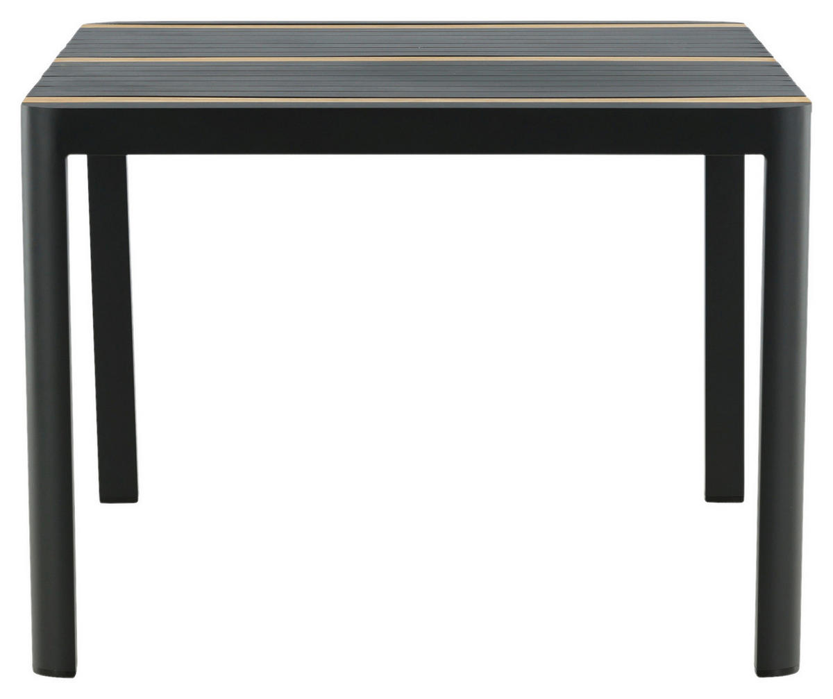 UTEBORD trä, metall  - svart, Klassisk, metall/trä (90/75/150cm) - Gardenson