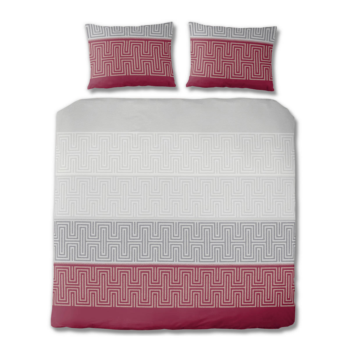 BETTWÄSCHE Flanell 200/200 cm  - Weinrot, Design, Textil (200/200cm) - Florella