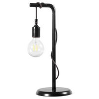 TISCHLEUCHTE 30/15/48 cm   - Schwarz/Cappuccino, Basics, Kunststoff/Metall (30/15/48cm)