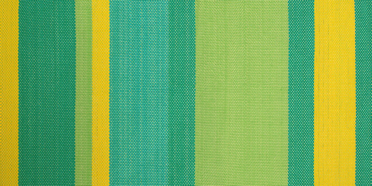 HÄNGEMATTE  - Türkis/Gelb, KONVENTIONELL, Holz/Textil (140/300cm) - La Siesta