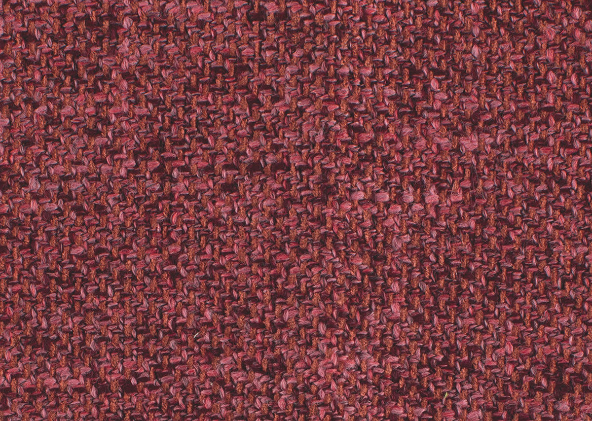 ECKSOFA in Flachgewebe Rot  - Rot/Schwarz, Design, Textil/Metall (320/169cm) - Moderano