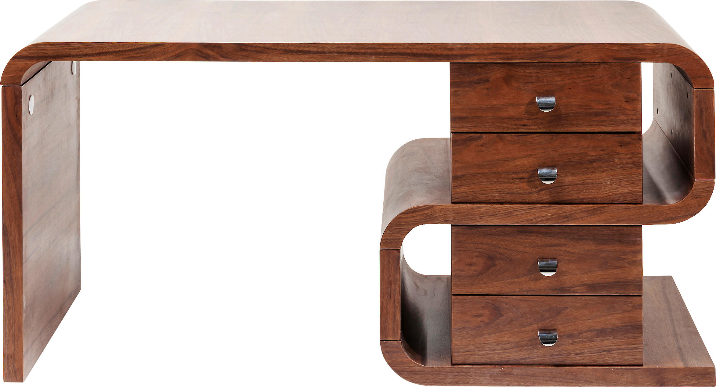 SCHREIBTISCH 70/150/76 cm Braun  - Braun, Trend, Holz/Metall (70/150/76cm) - Kare-Design