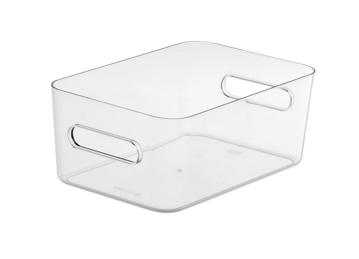 FÖRVARINGSLÅDA 29,5/19,5/12 cm   - transparent, Basics, plast (29,5/19,5/12cm) - Smart Store