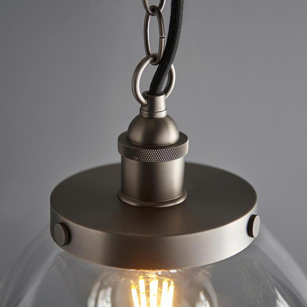 HÄNGELEUCHTE Endon Hansen 33/45-152 cm   - Klar, KONVENTIONELL, Glas (33/45-152cm) - ENDON