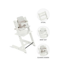 SET ZA STOLČEK ZA HRANJENJE  Tripp Trapp Bundles  83/57/46 cm         bela  - bela, Basics, les (83/57/46cm) - Stokke