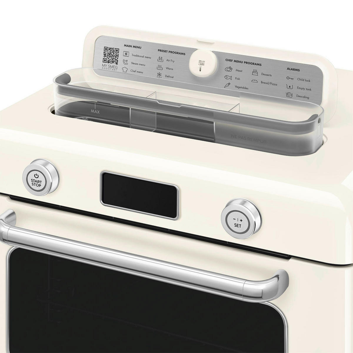 MINIBACKOFEN 50´s Style  - Creme, Basics, Metall (50/40/51cm) - SMEG
