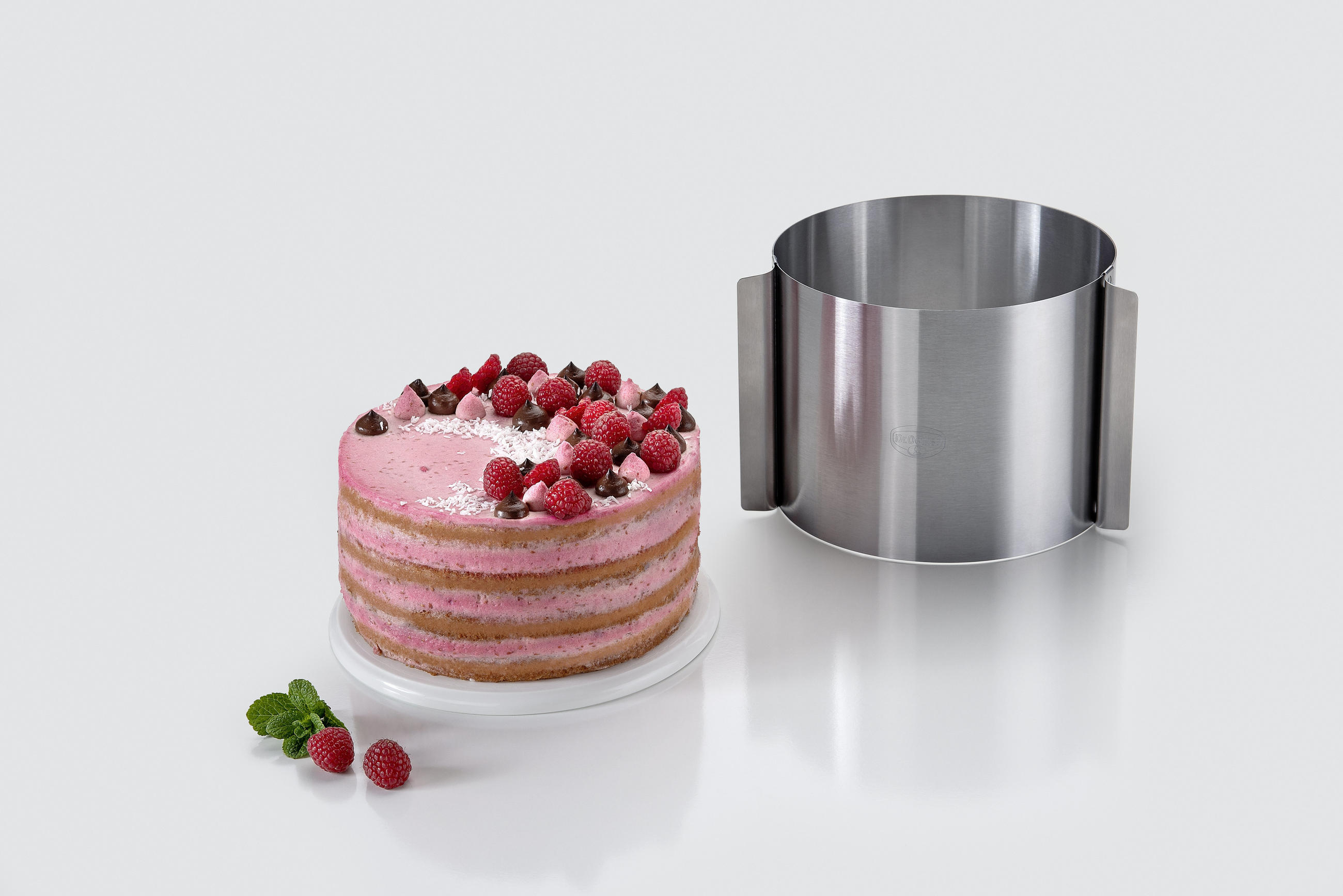 TORTENRING - Silberfarben, Basics, Metall (15/16-30cm) - Dr.Oetker