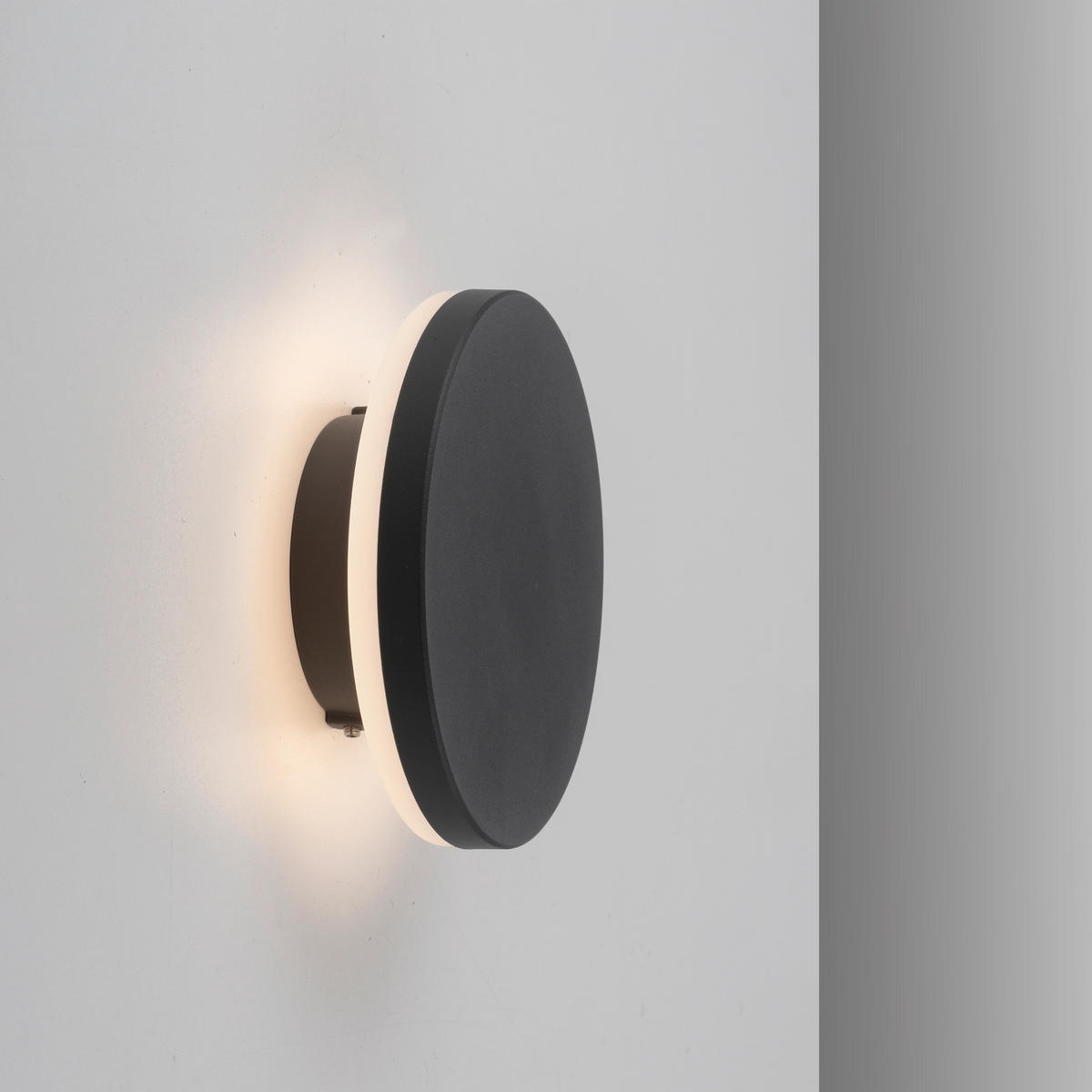 NÁSTENNÉ LED SVIETIDLO, 15/5/15 cm - antracitová, Design, kov/plast (15/5/15cm)