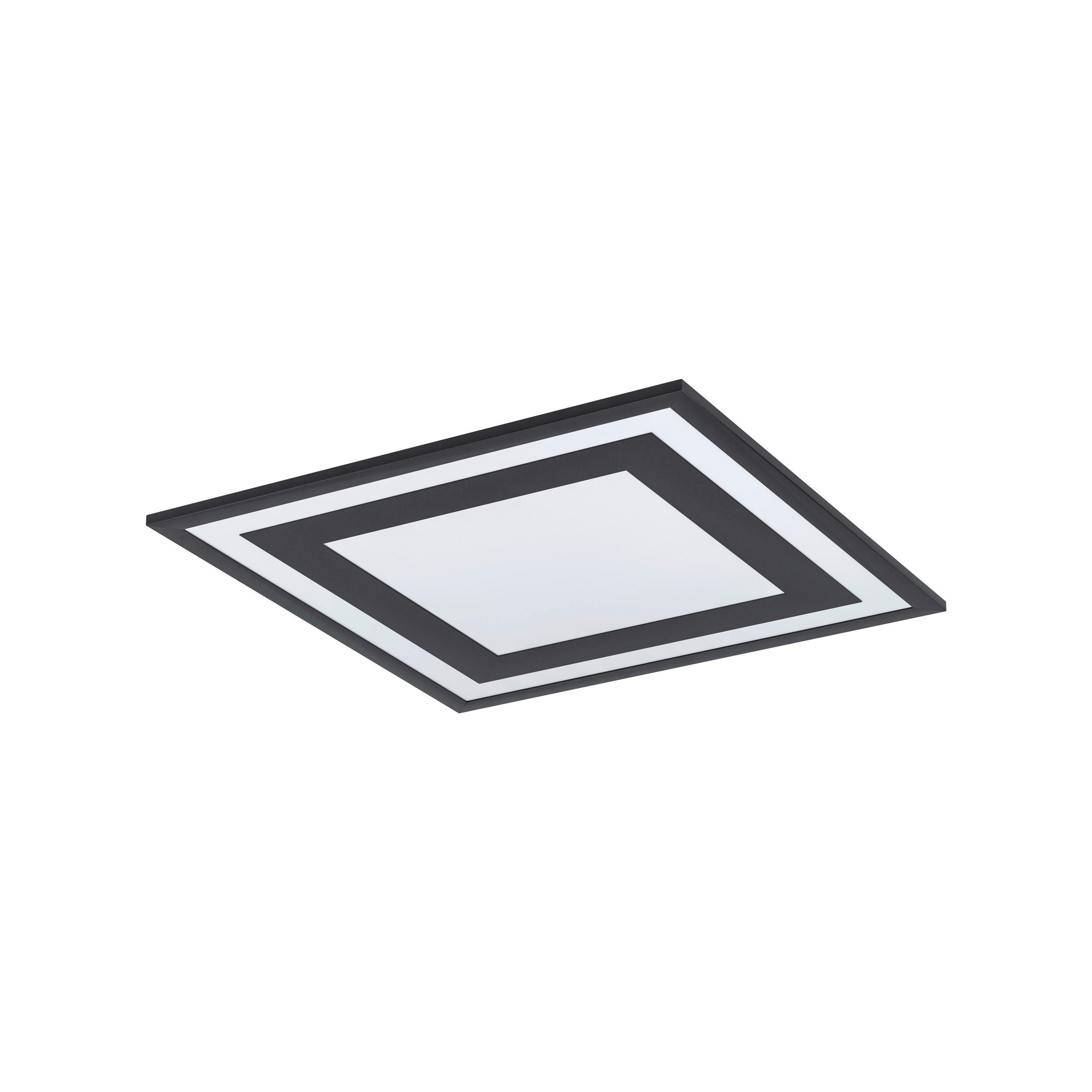 LED-PANEEL 44,5/44,5/6 cm  - Schwarz/Weiß, Basics, Kunststoff/Metall (44,5/44,5/6cm) - Eglo