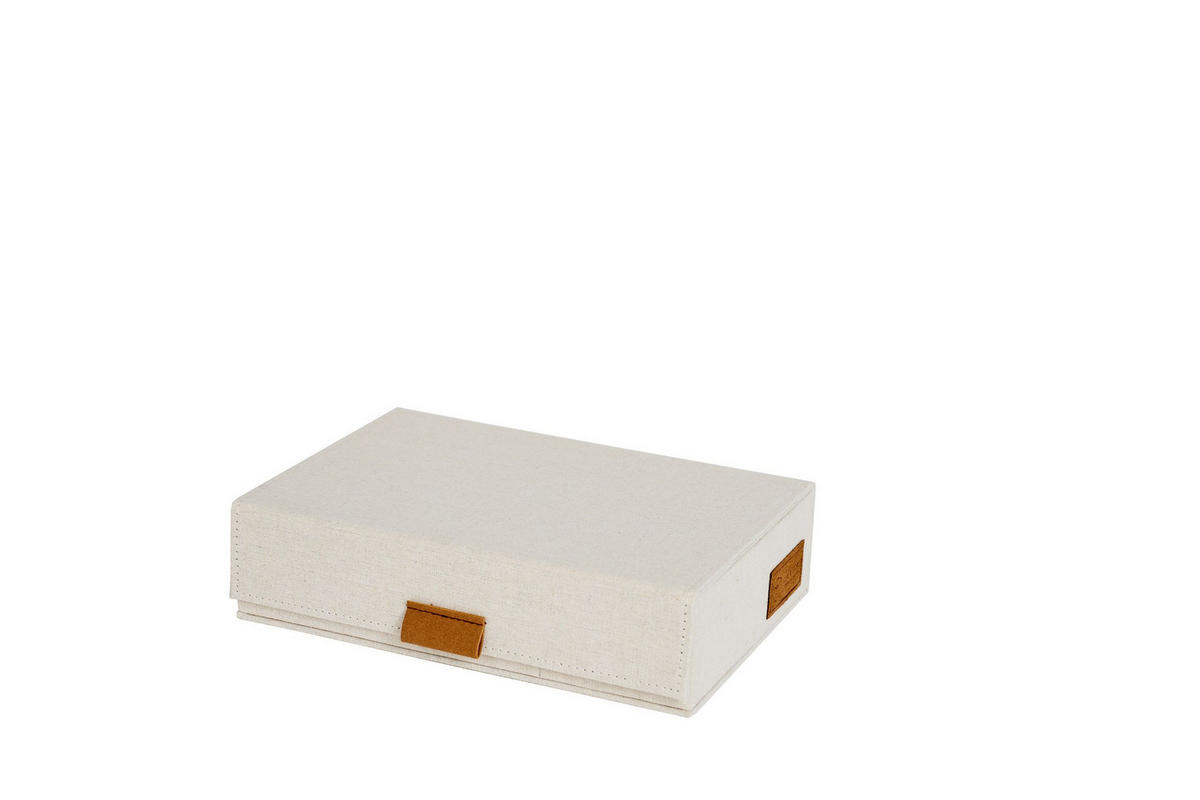 BRILLENBOX - Beige, Basics, Karton/Textil (24/16/6cm) - Store It