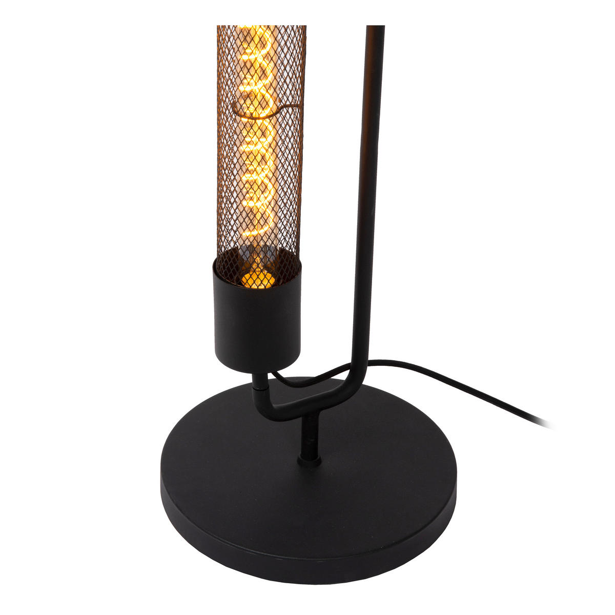 STEHLEUCHTE 25/25/130 cm    - Schwarz, LIFESTYLE, Metall (25/25/130cm) - Lucide