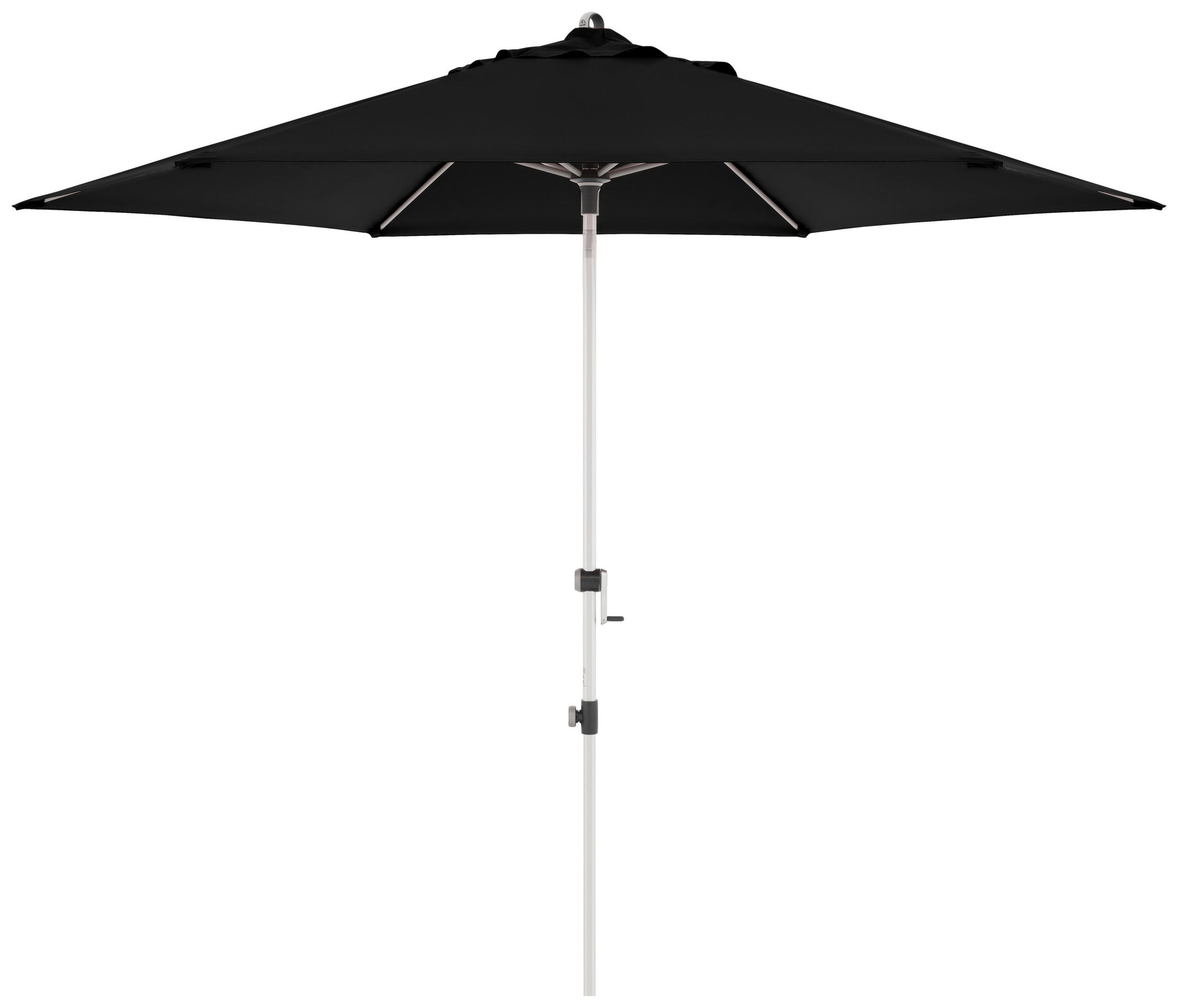 SONNENSCHIRM 320 cm Schwarz  - Alufarben/Schwarz, Basics, Textil/Metall (320/320cm) - Doppler