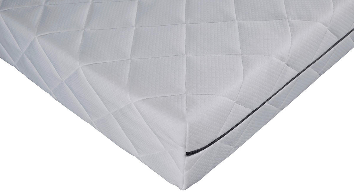 TASCHENFEDERKERNMATRATZE 120/200 cm Höhe ca. 20 cm  - Weiß, Basics, Textil (120/200cm) - MID.YOU